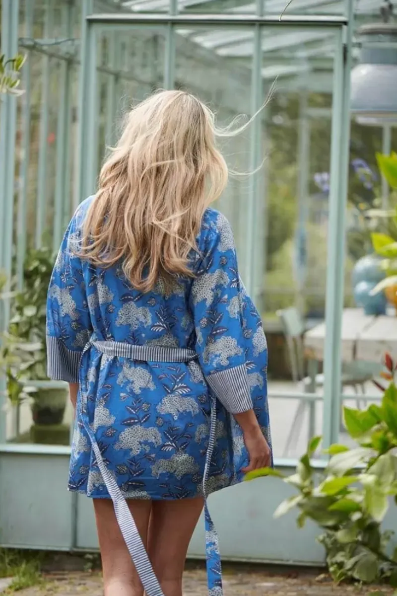Kimono Flora Firenze Kobalt<Pip Studio Clearance