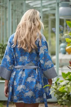 Kimono Flora Firenze Kobalt<Pip Studio Clearance