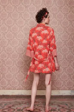 Kimono Flora Firenze Koraal<Pip Studio New