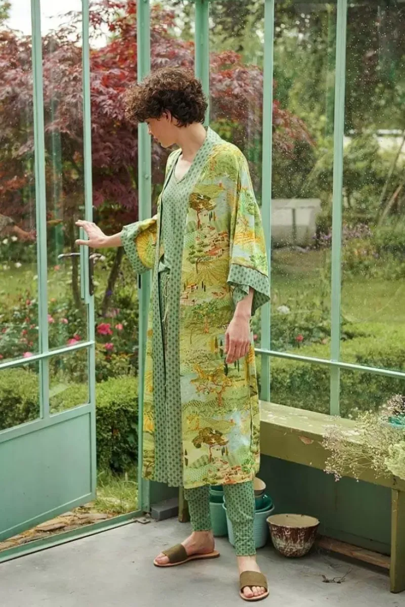 Kimono Toscana Groen<Pip Studio Outlet