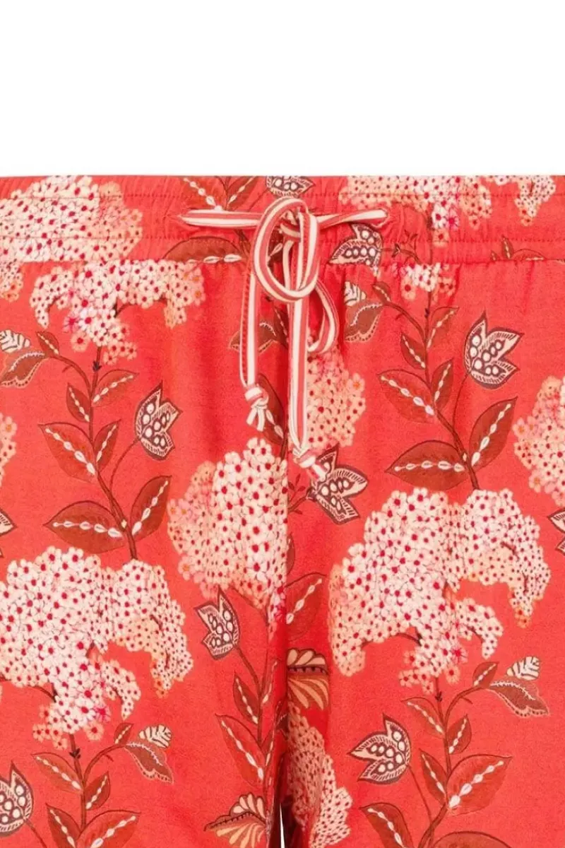 Korte Broek Flora Firenze Koraal<Pip Studio New