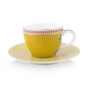 La Majorelle Espresso Kop & Schotel Geel<Pip Studio Online