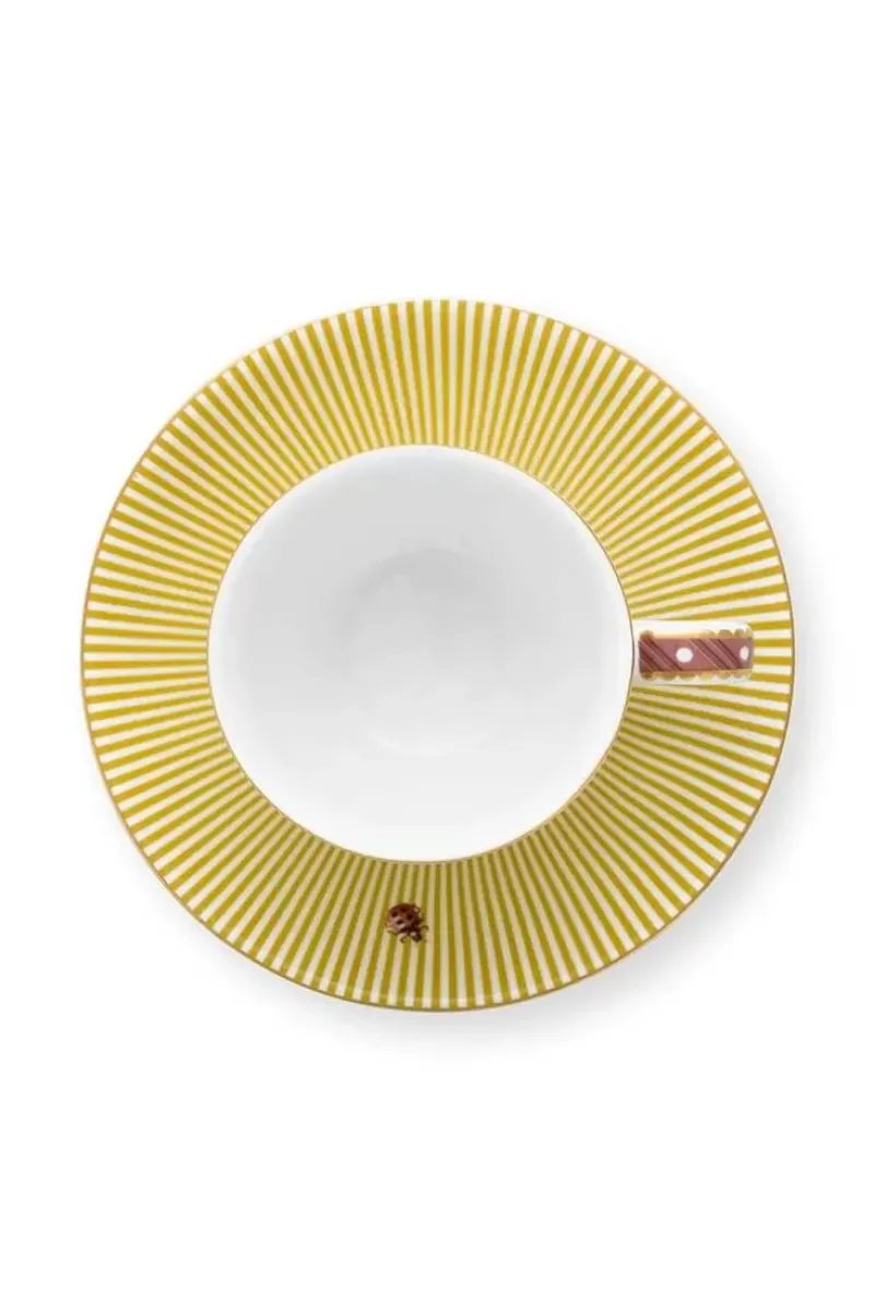 La Majorelle Espresso Kop & Schotel Geel<Pip Studio Online