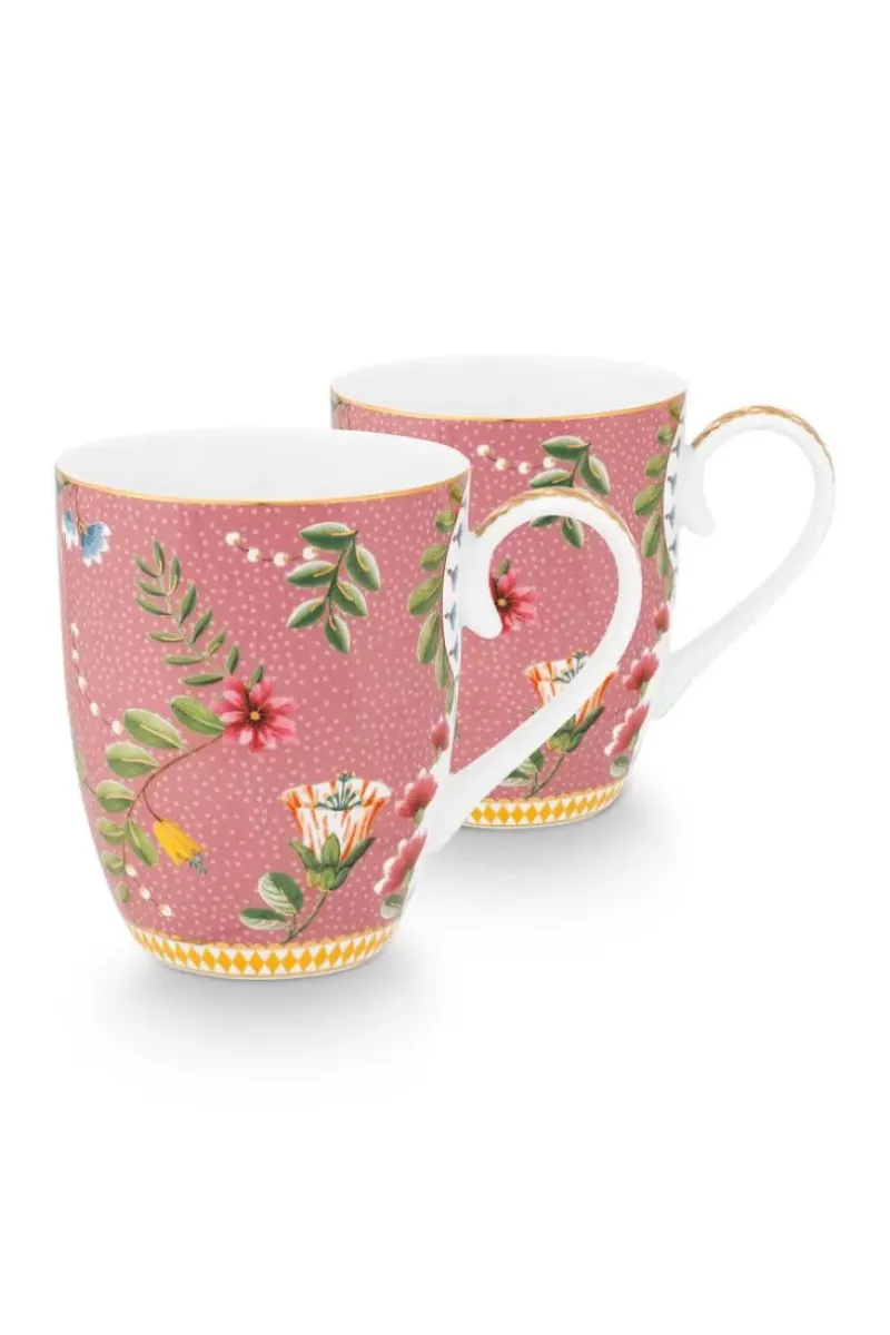 La Majorelle Set/2 Mokken Groot Roze<Pip Studio Online