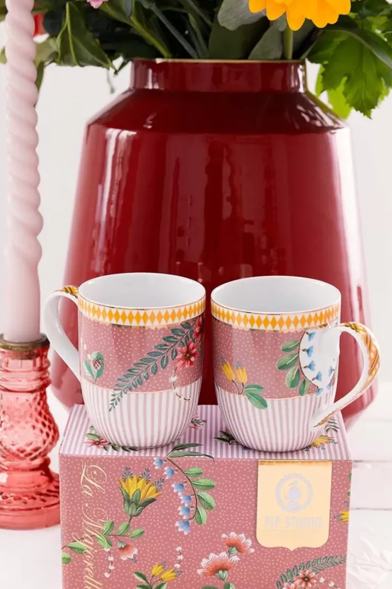 La Majorelle Set/2 Mokken Klein Roze<Pip Studio Sale
