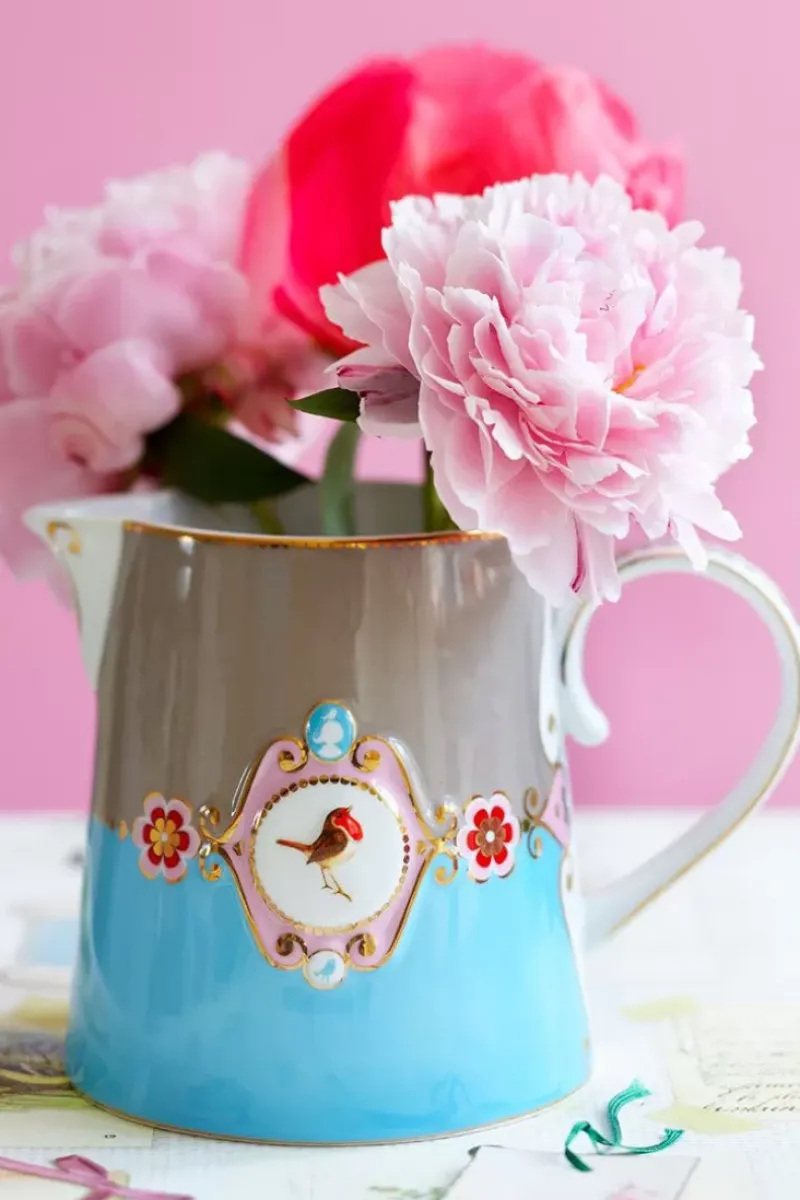 Love Birds Kan Klein Blauw/Khaki<Pip Studio Discount
