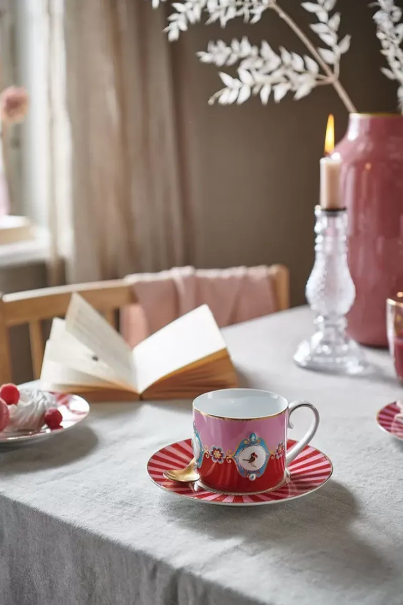 Love Birds Mok Groot Rood/Roze<Pip Studio