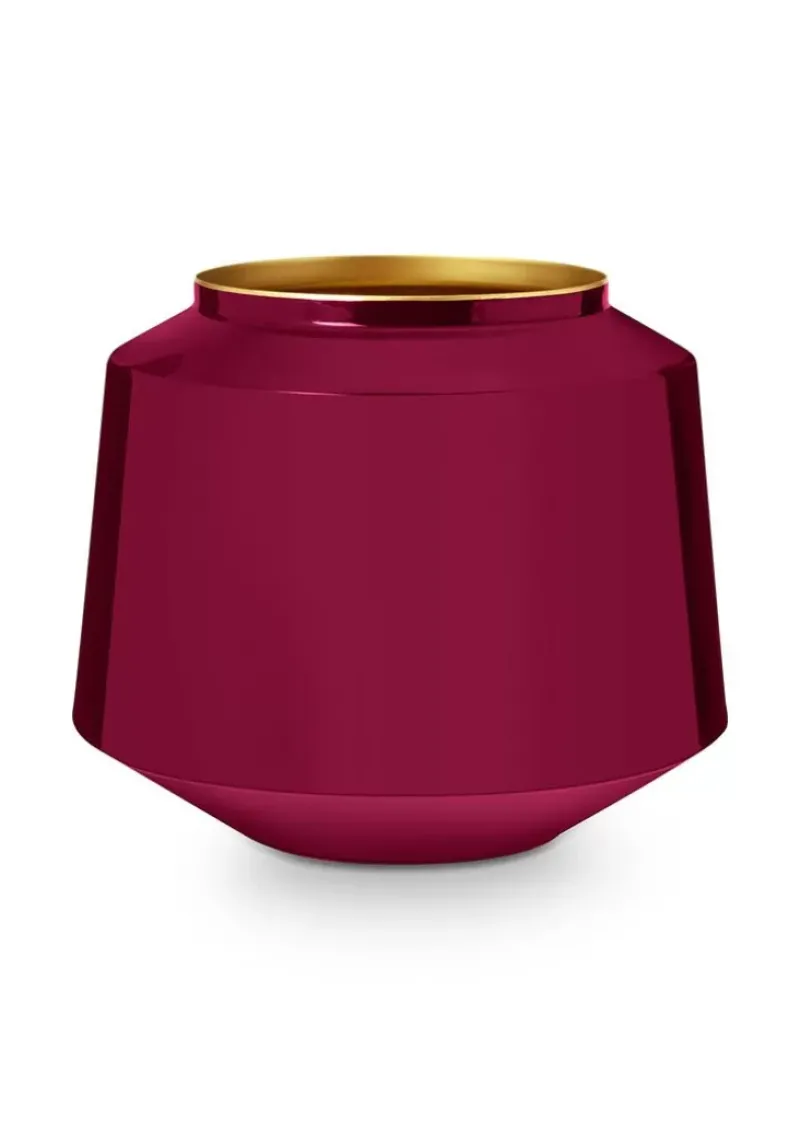 Metalen Vaas Donker 22 Cm<Pip Studio Hot