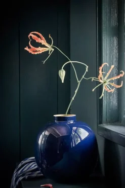 Metalen Vaas Donker 23 Cm<Pip Studio Sale