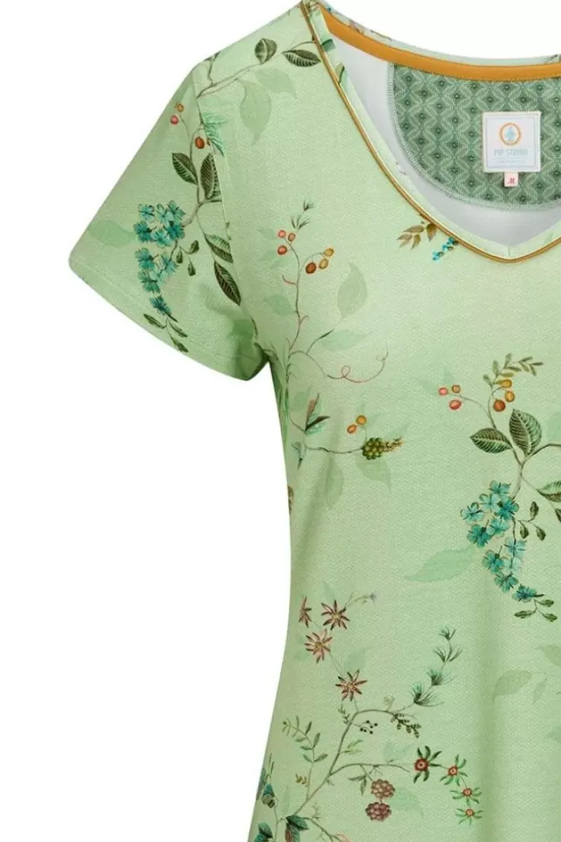 Nachthemd Korte Mouw Kawai Flower Licht<Pip Studio