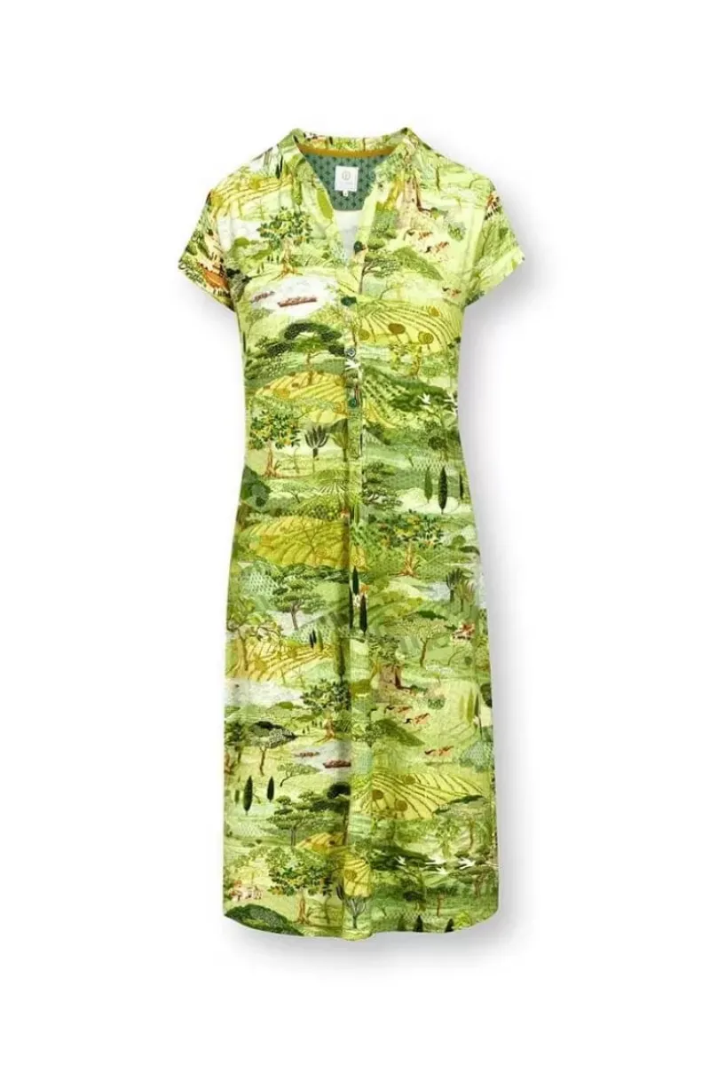 Nachthemd Korte Mouw Toscana Groen<Pip Studio Outlet