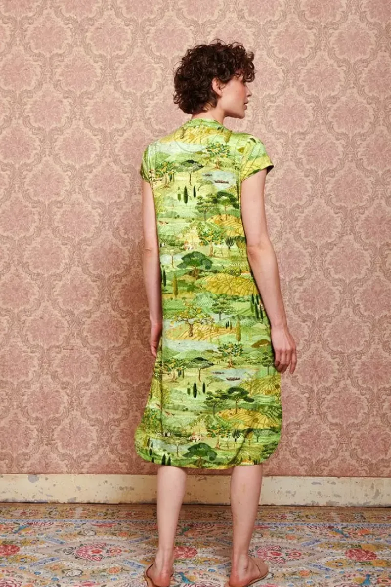 Nachthemd Korte Mouw Toscana Groen<Pip Studio Outlet