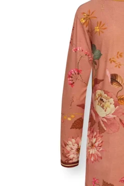 Nachthemd Lange Mouw Tokyo Bouquet Terra Roze<Pip Studio Sale