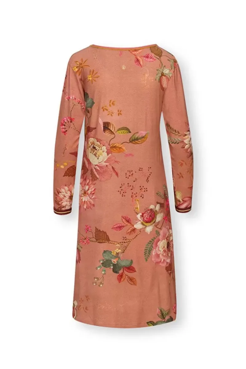 Nachthemd Lange Mouw Tokyo Bouquet Terra Roze<Pip Studio Sale