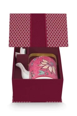 Oriental Flower Festival Theepot Donker Medium<Pip Studio Online