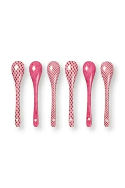 Oriental Flower Festival Set/6 Theelepels Donker<Pip Studio Hot