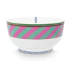 Pip Chique Stripes Kom Roze/Groen 20.5Cm<Pip Studio Hot