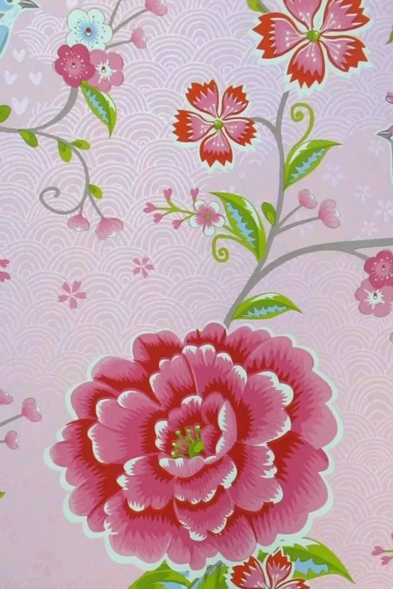 Birds In Paradise Vliesbehang Roze<Pip Studio Best