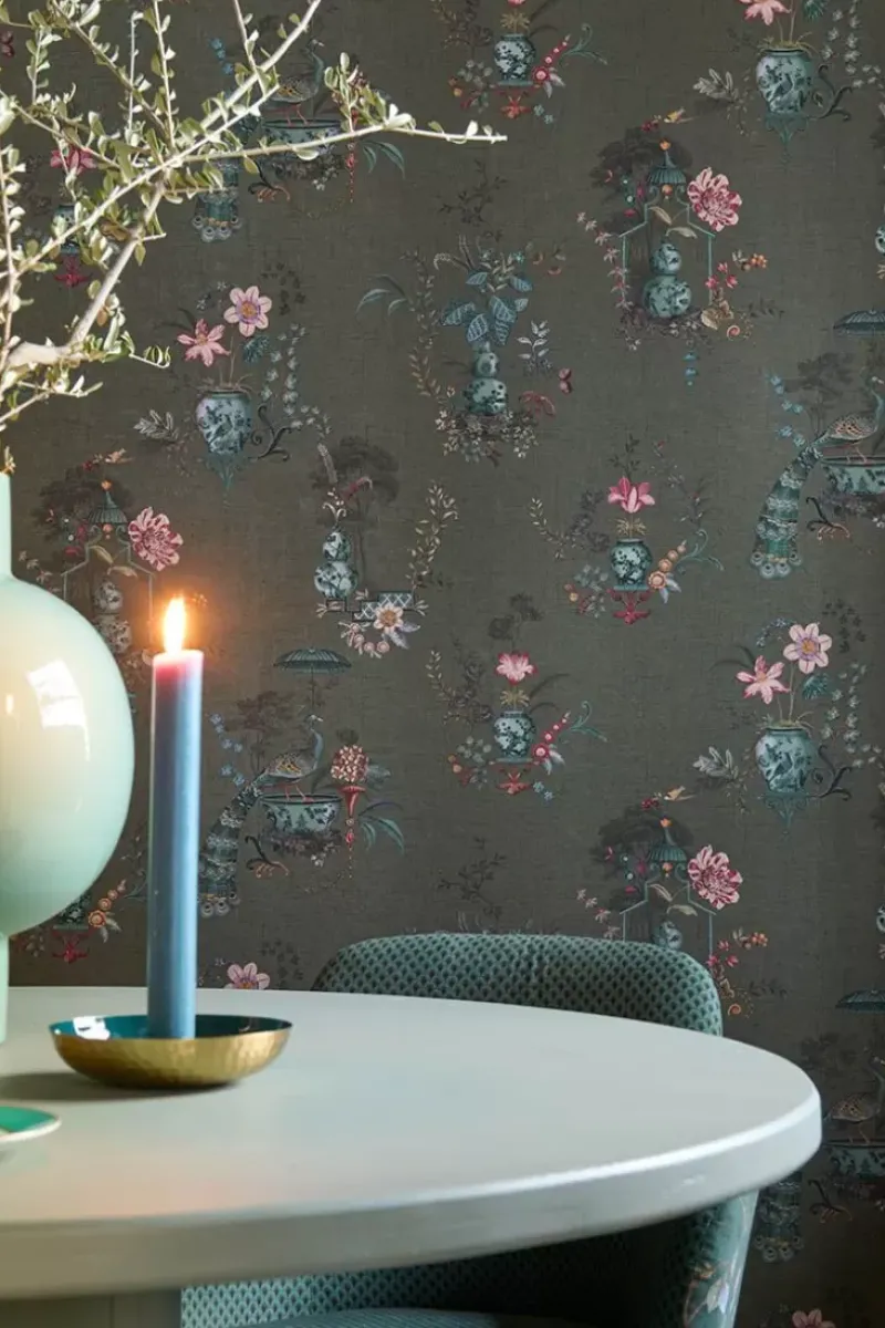 Chinese Porcelain Vinylbehang Donker<Pip Studio Hot