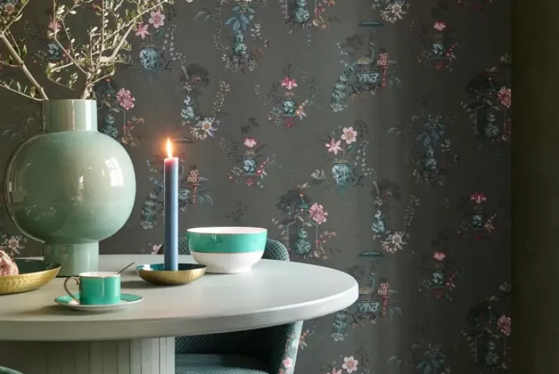 Chinese Porcelain Vinylbehang Donker<Pip Studio Hot