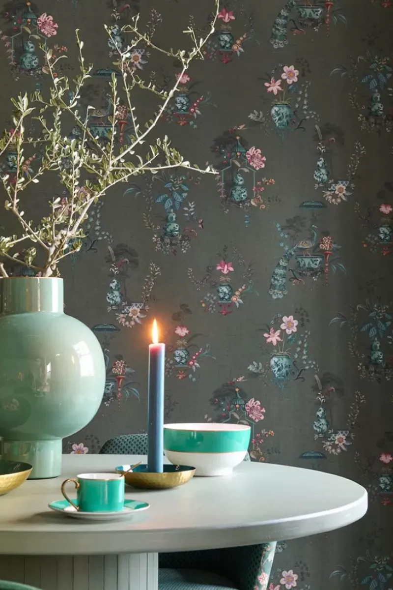 Chinese Porcelain Vinylbehang Donker<Pip Studio Hot