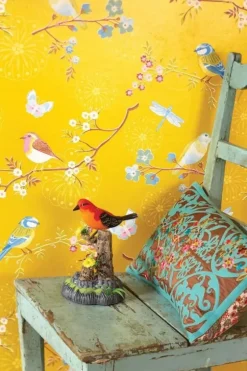 Early Bird Vliesbehang Geel<Pip Studio