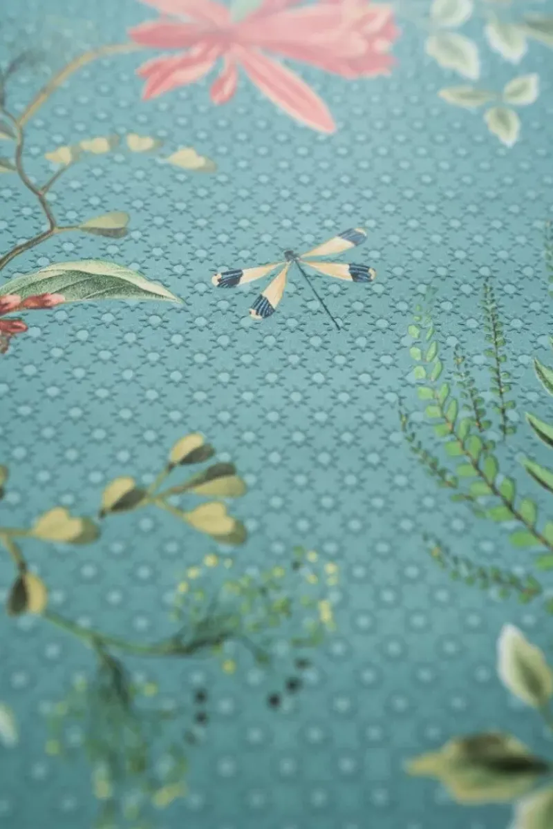 Floris Vliesbehang Petrol<Pip Studio New