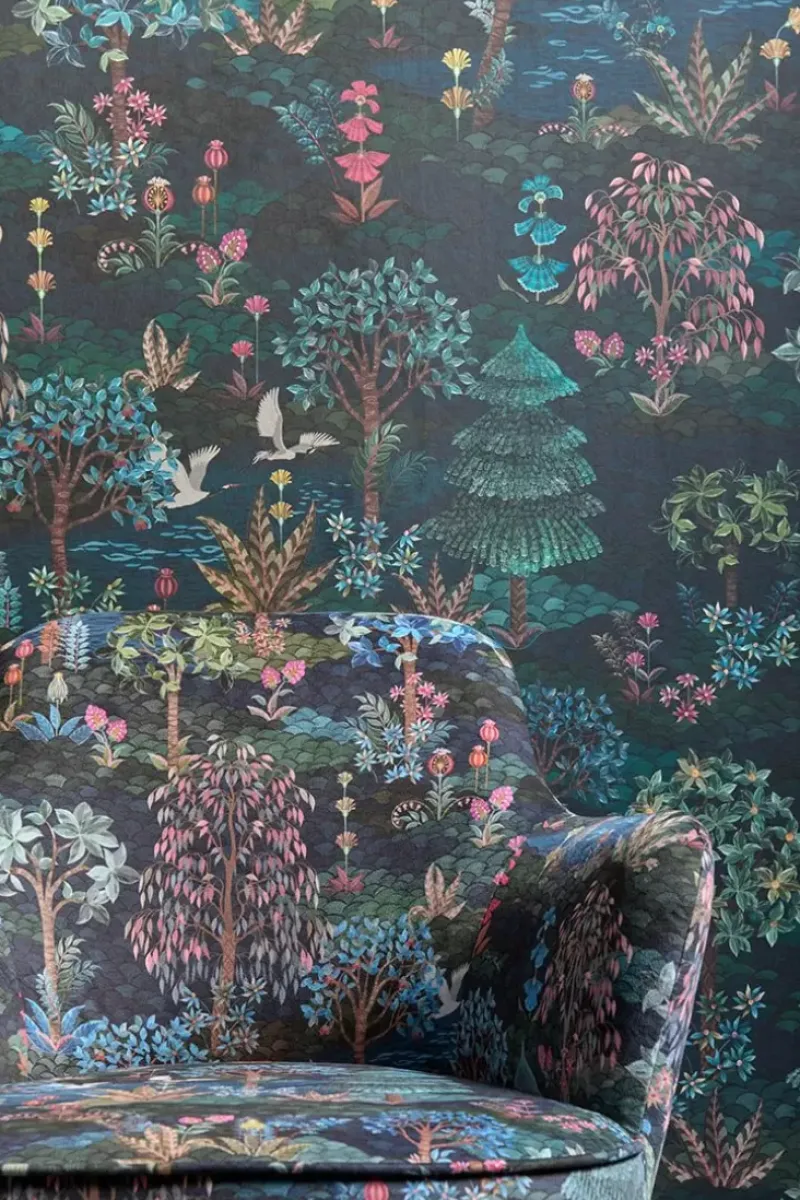 Pip Garden Infinito Wallpower Donker Blauw<Pip Studio Online