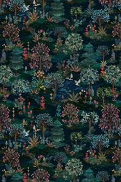 Pip Garden Infinito Wallpower Donker Blauw<Pip Studio Online