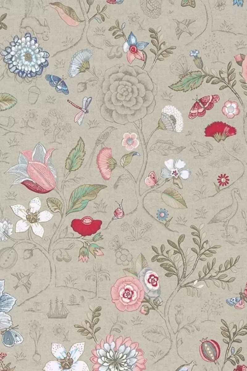 Spring To Life Vliesbehang Khaki<Pip Studio Best