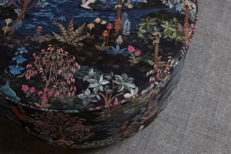 Poef Large Pip Garden Donkerblauw<Pip Studio