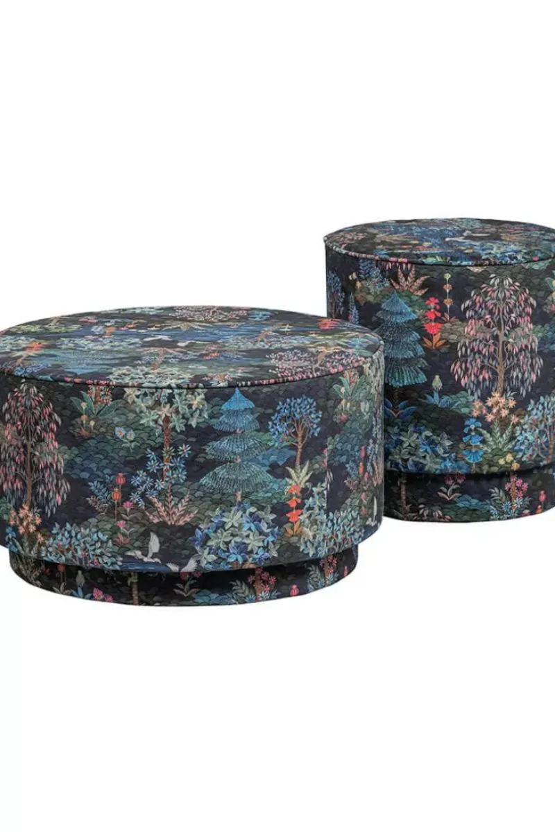 Poef Large Pip Garden Donkerblauw<Pip Studio