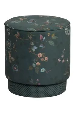 Poef Medium Kawai Flower Groen<Pip Studio