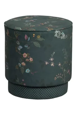 Poef Medium Kawai Flower Groen<Pip Studio