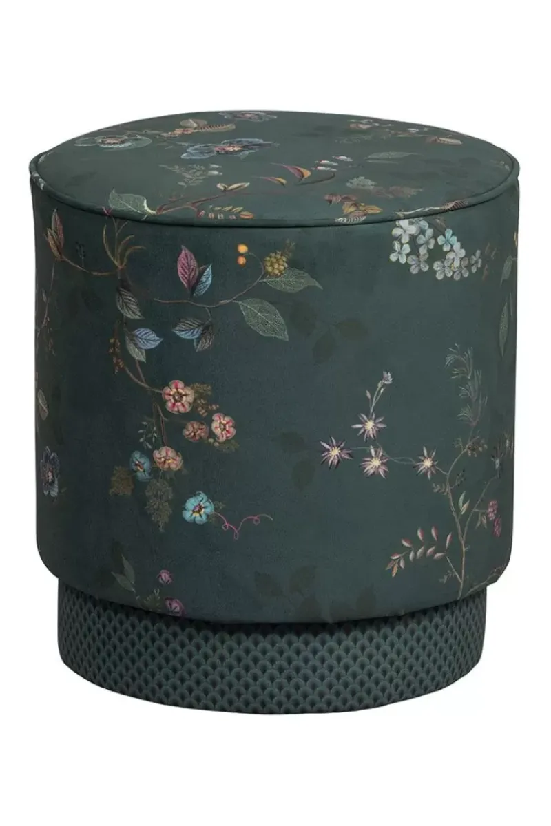 Poef Medium Kawai Flower Groen<Pip Studio