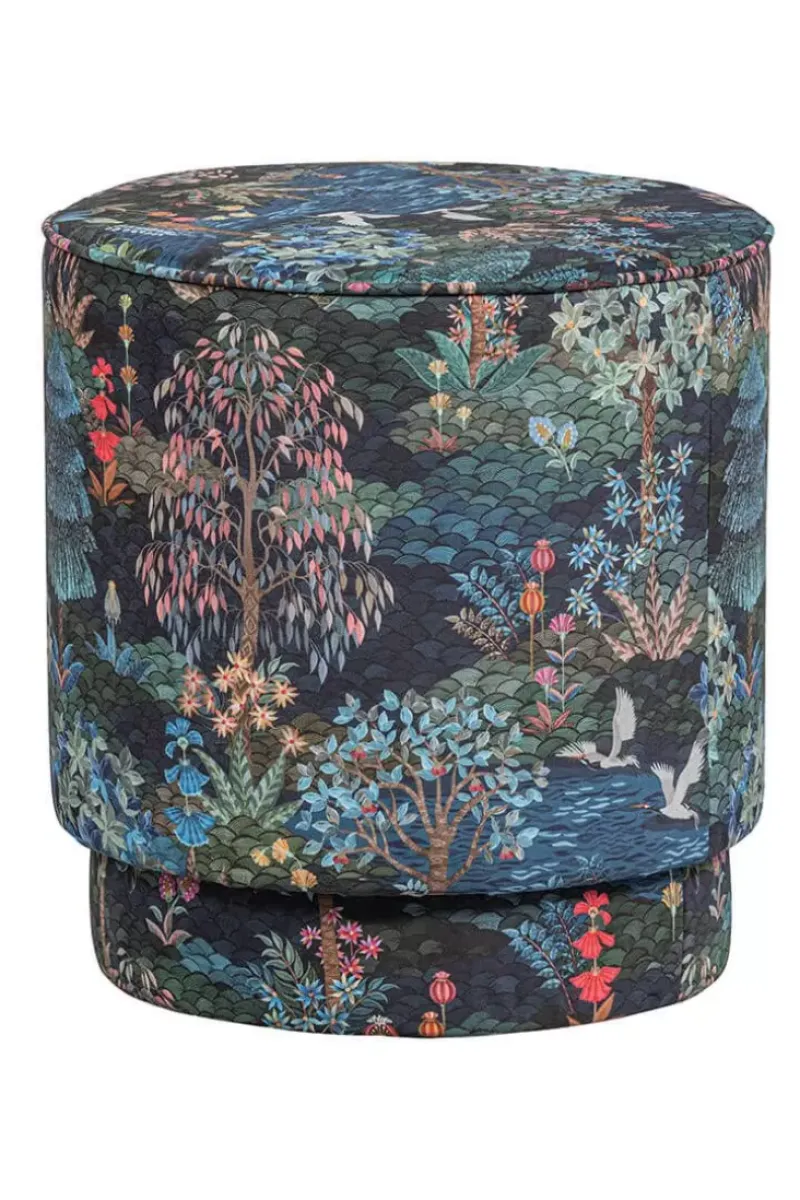 Poef Medium Pip Garden Donkerblauw<Pip Studio Hot