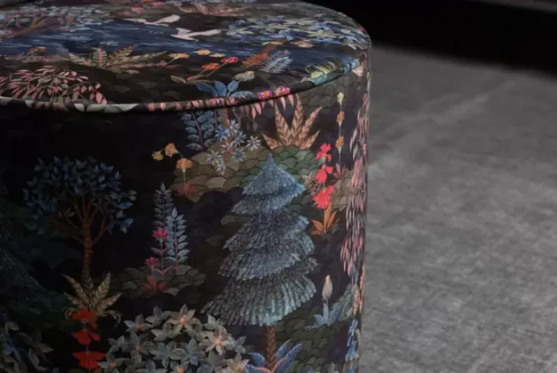 Poef Medium Pip Garden Donkerblauw<Pip Studio Hot