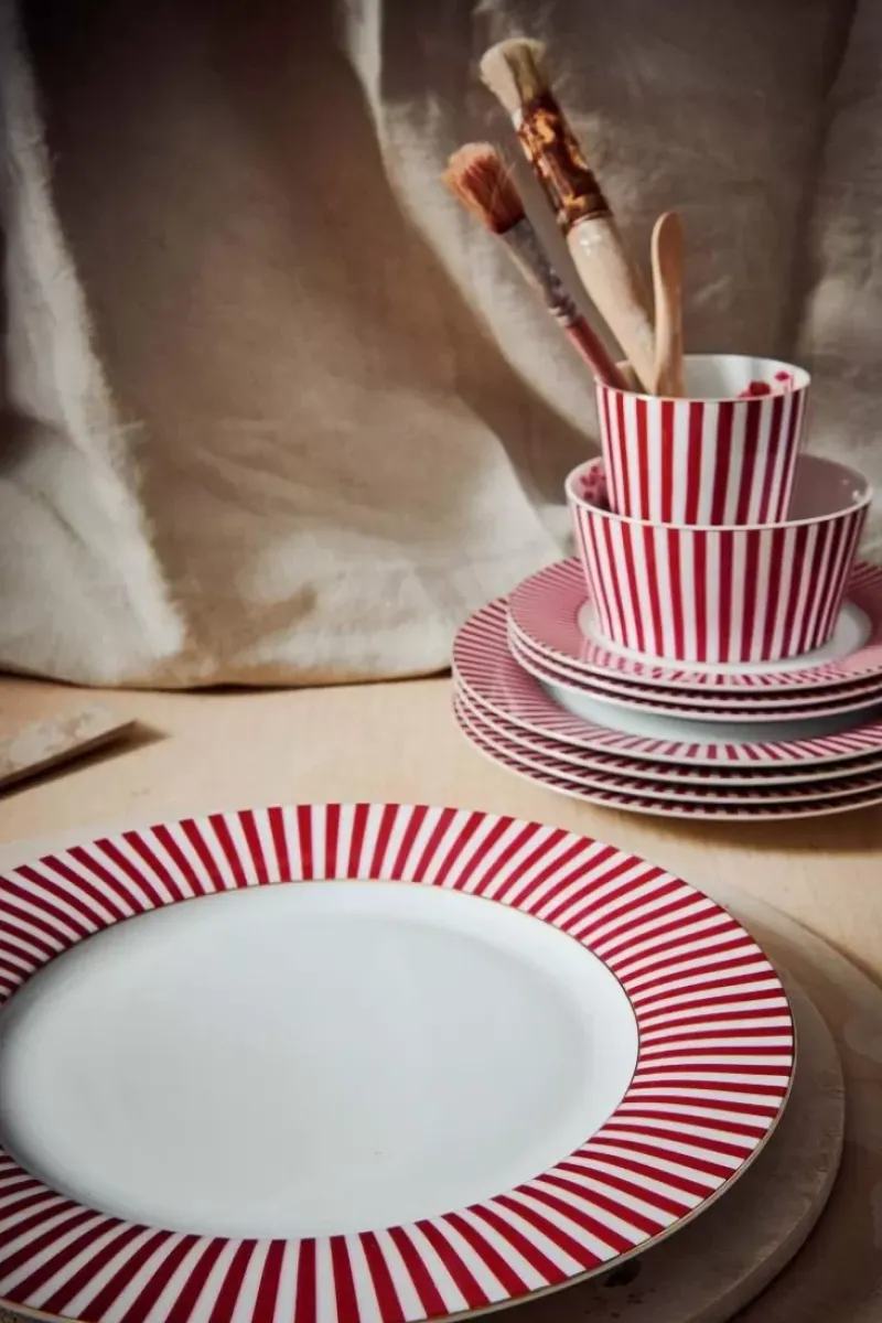 Royal Stripes Dinerbord Donker 26.5Cm<Pip Studio Hot