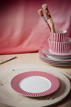 Royal Stripes Gebaksbord Donker 17Cm<Pip Studio Discount