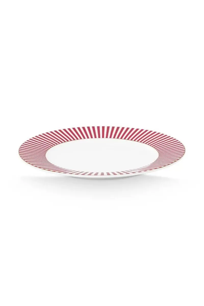 Royal Stripes Gebaksbord Donker 17Cm<Pip Studio Discount