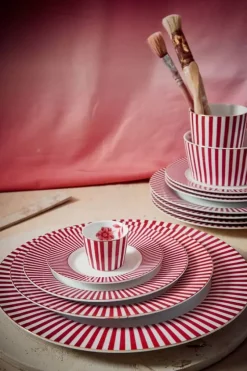 Royal Stripes Gebaksbord Donker 17Cm<Pip Studio Discount
