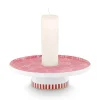 Royal Stripes Kaarshouder Bloemen Roze 14Cm<Pip Studio Clearance