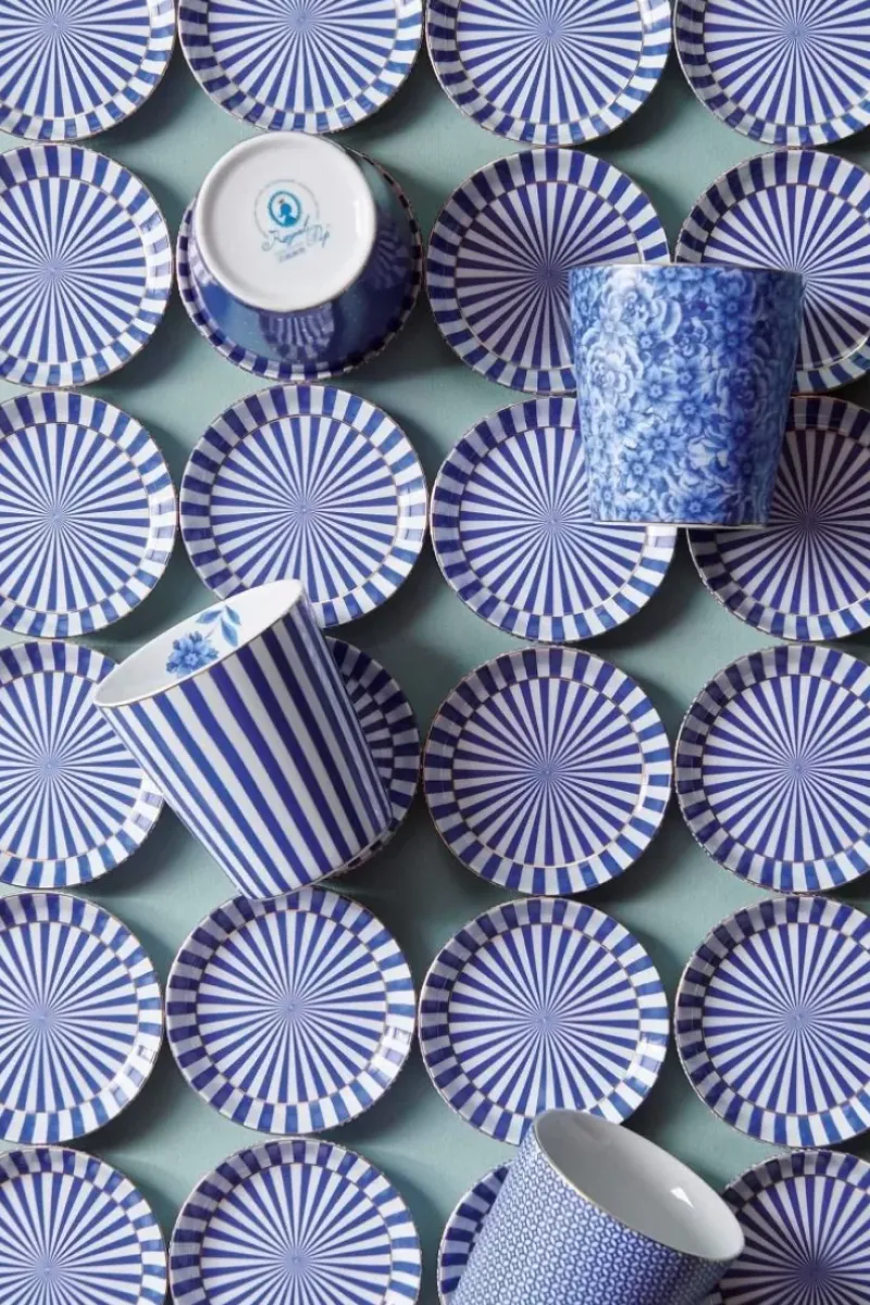 Royal Stripes Mok Bloemen & Theetip<Pip Studio Clearance