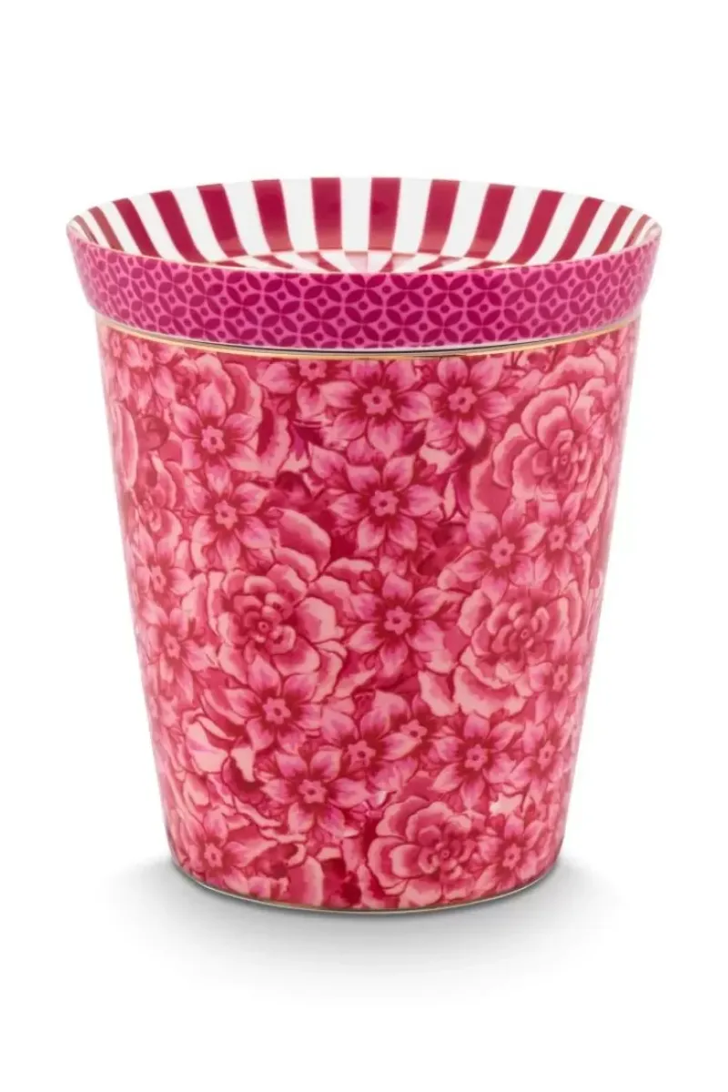 Royal Stripes Mok Bloemen & Theetip Donker<Pip Studio New