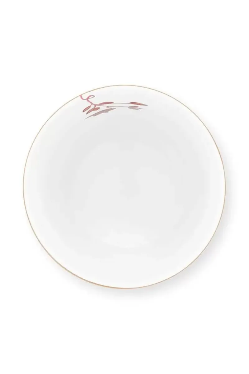 Royal Stripes Mok Bloemen Donkerroze<Pip Studio Online