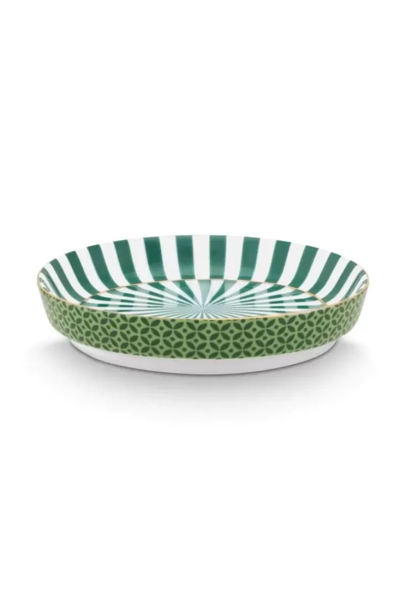 Royal Stripes Mok Stippen & Theetip Groen<Pip Studio Best