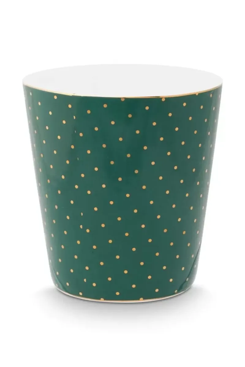 Royal Stripes Mok Stippen & Theetip Groen<Pip Studio Best