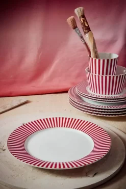Royal Stripes Ontbijtbord Donker 21Cm<Pip Studio Sale