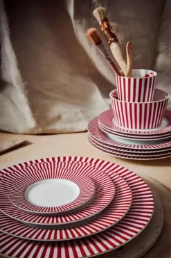 Royal Stripes Ontbijtbord Donker 21Cm<Pip Studio Sale