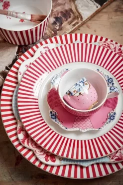 Royal Stripes Ontbijtbord Donker 21Cm<Pip Studio Sale